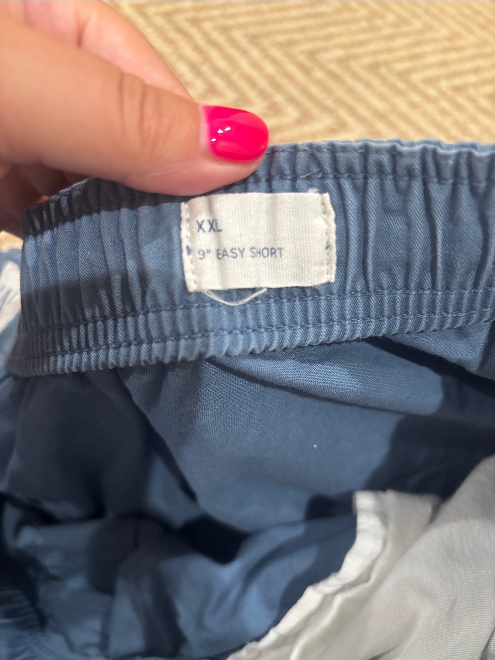 GAP Blue Elastic Waist Casual Shorts - Picture 4 of 5